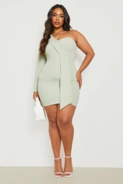 Vestito Blazer Plus Size Monospalla