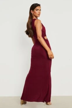 Vestito Scaldacuore Maxi Con Scollo Profondo -Negozio al dettaglio Vestiti gzz22420 berry xl 1