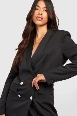 Vestito Blazer Tall Con Bottoni In Pietra -Negozio al dettaglio Vestiti gzz22757 black xl 3