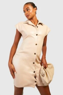 Vestito Camicia Tall In PU