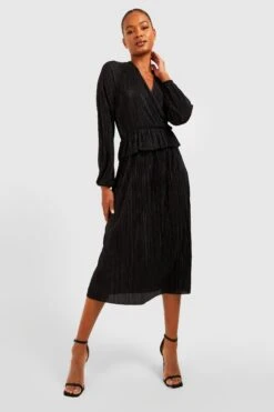 Vestito Skater Midi Tall Con Volant Sul Fondo -Negozio al dettaglio Vestiti gzz23432 black xl 2