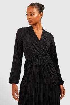 Vestito Skater Midi Tall Con Volant Sul Fondo -Negozio al dettaglio Vestiti gzz23432 black xl 3