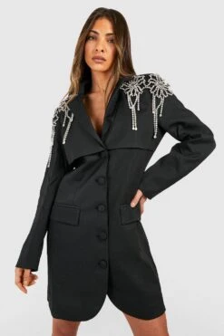 Vestito Blazer Strutturato E Decorato