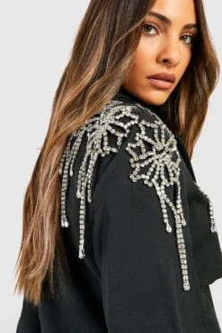 Vestito Blazer Strutturato E Decorato -Negozio al dettaglio Vestiti gzz23622 black xl 3