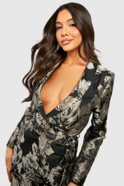 Vestito Blazer Strutturato Barocco -Negozio al dettaglio Vestiti gzz23623 black xl 3