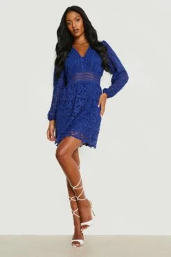 Vestito Skater Midi Tall In Pizzo Premium