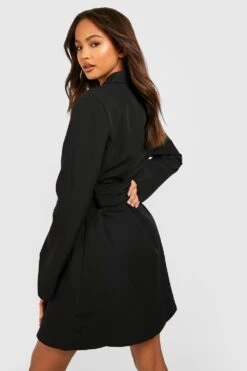 Vestito Blazer Con Fascia In Vita Stile Obi E Maniche Svasate -Negozio al dettaglio Vestiti gzz23934 black xl 1