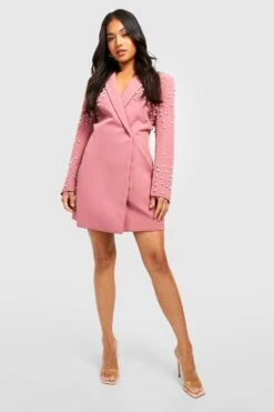 Vestito Blazer Petite Con Perle -Negozio al dettaglio Vestiti gzz23970 dusty20pink xl 2