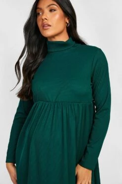 Vestito Grembiule Premaman Con Collo Alto 7 Vestito Grembiule Premaman Con Collo Alto -Negozio al dettaglio Vestiti gzz24639 dark20green xl 3