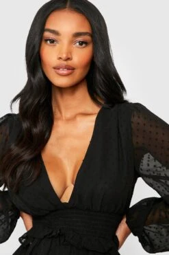 Vestito Grembiule Premaman In Rete Plumetis -Negozio al dettaglio Vestiti gzz25055 black xl 3