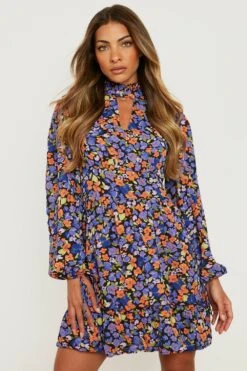 Vestito A Collo Alto Con Maniche Ampie -Negozio al dettaglio Vestiti gzz25200 blue xl 2