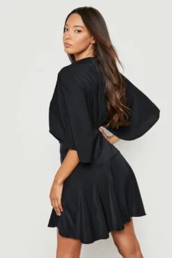 Vestito Midi Con Laccetti Laterali E Maniche Ad Angelo -Negozio al dettaglio Vestiti gzz25228 black xl 1