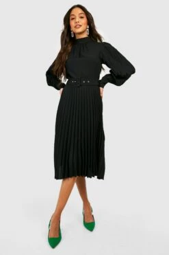 Vestito Scaldacuore Maxi In Chiffon Con Cintura 6 Vestito Scaldacuore Maxi In Chiffon Con Cintura -Negozio al dettaglio Vestiti gzz25424 black xl 2