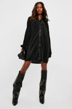 Vestito Camicia Premium Plissettato