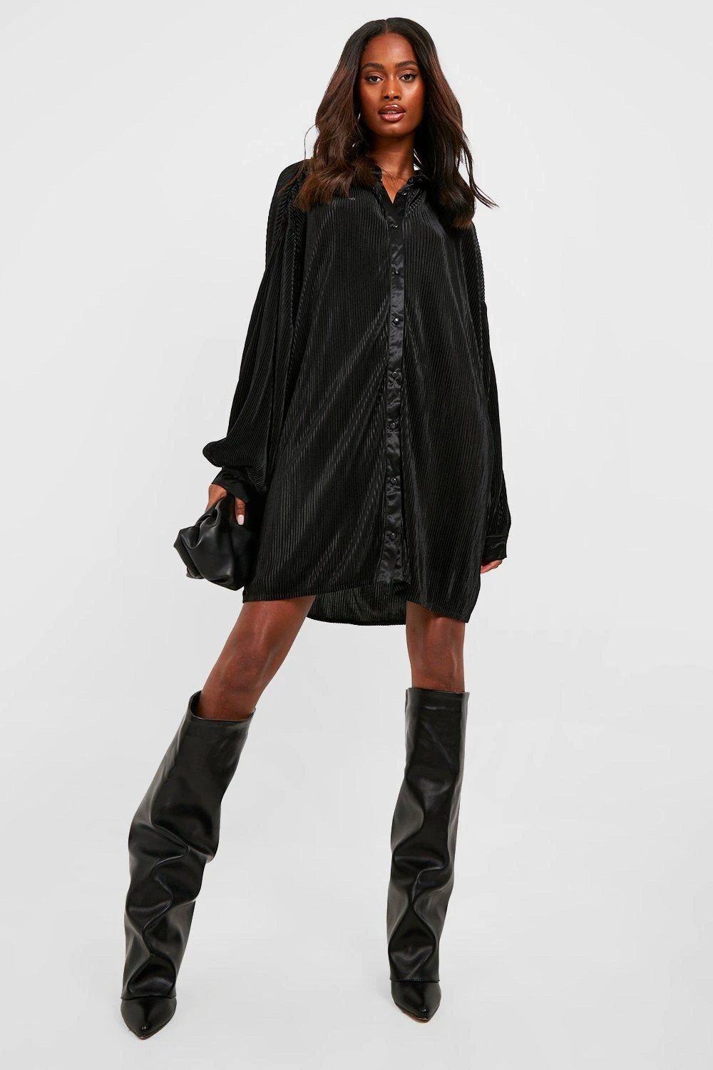 Vestito Camicia Premium Plissettato 1 Vestito Camicia Premium Plissettato