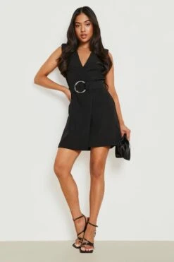 Vestito Blazer Petite Smanicato Con Anello -Negozio al dettaglio Vestiti gzz25548 black xl 2