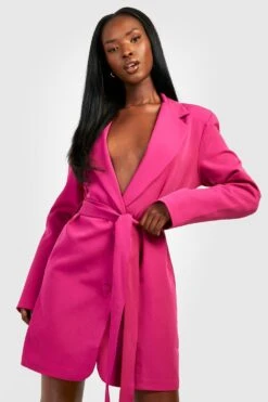 Vestito Blazer Con Cintura