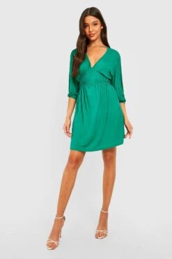 Vestito Grembiule Con Scollo Profondo Rotondo -Negozio al dettaglio Vestiti gzz26413 green xl 2