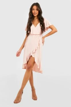 Vestito Scaldacuore Midi Seducente Con Arricciature -Negozio al dettaglio Vestiti gzz26422 nude xl 2