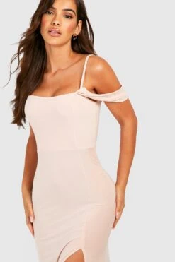 Vestito Maxi Seducente Con Maniche Drappeggiate -Negozio al dettaglio Vestiti gzz26433 nude xl 2