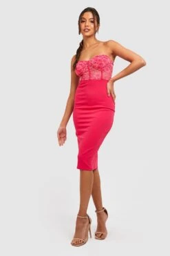 Vestito Midi A Fascia In Pizzo -Negozio al dettaglio Vestiti gzz26438 hot20pink xl 2