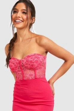 Vestito Midi A Fascia In Pizzo -Negozio al dettaglio Vestiti gzz26438 hot20pink xl 3