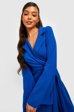 Vestito Blazer Skater Con Maniche Svasate -Negozio al dettaglio Vestiti gzz27543 cobalt xl 3