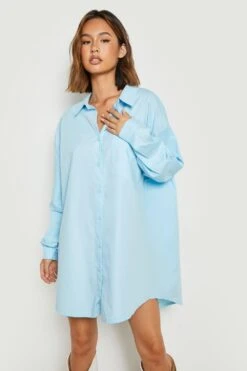 Vestito Longuette Allacciato Al Collo In Raso -Negozio al dettaglio Vestiti gzz27551 light20blue xl 2