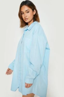 Vestito Longuette Allacciato Al Collo In Raso -Negozio al dettaglio Vestiti gzz27551 light20blue xl 3