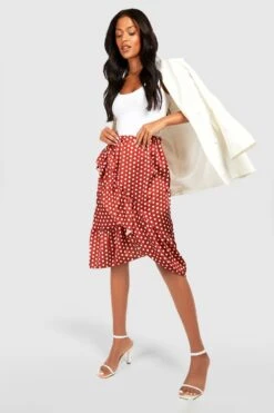 Vestito Scaldacuore Tall A Pois -Negozio al dettaglio Vestiti gzz27814 terracotta xl 2