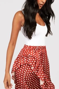 Vestito Scaldacuore Tall A Pois -Negozio al dettaglio Vestiti gzz27814 terracotta xl 3