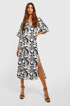 Vestito Midi Con Maniche Ad Angelo 6 Vestito Midi Con Maniche Ad Angelo -Negozio al dettaglio Vestiti gzz27949 black xl 2