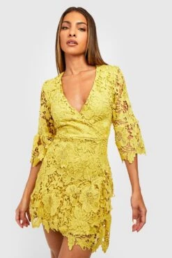 Vestito Scaldacuore In Pizzo All’uncinetto -Negozio al dettaglio Vestiti gzz28959 chartreuse xl 2