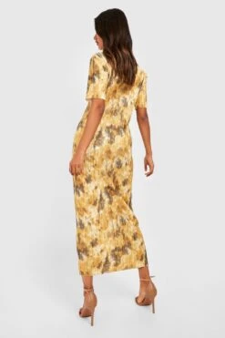 Vestito Skater A Pois Con Spalle Scoperte -Negozio al dettaglio Vestiti gzz29082 yellow xl 1