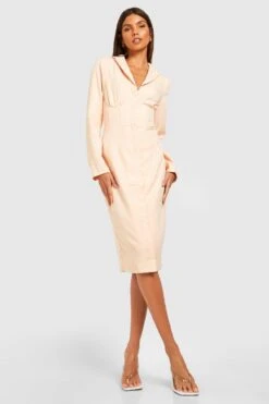 Vestito Blazer Con Dettagli Stile Corsetto -Negozio al dettaglio Vestiti gzz29170 champagne xl 3