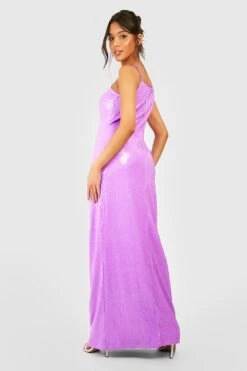 Vestito Maxi Con Paillettes E Spalline 5 Vestito Maxi Con Paillettes E Spalline -Negozio al dettaglio Vestiti gzz30193 purple xl 1