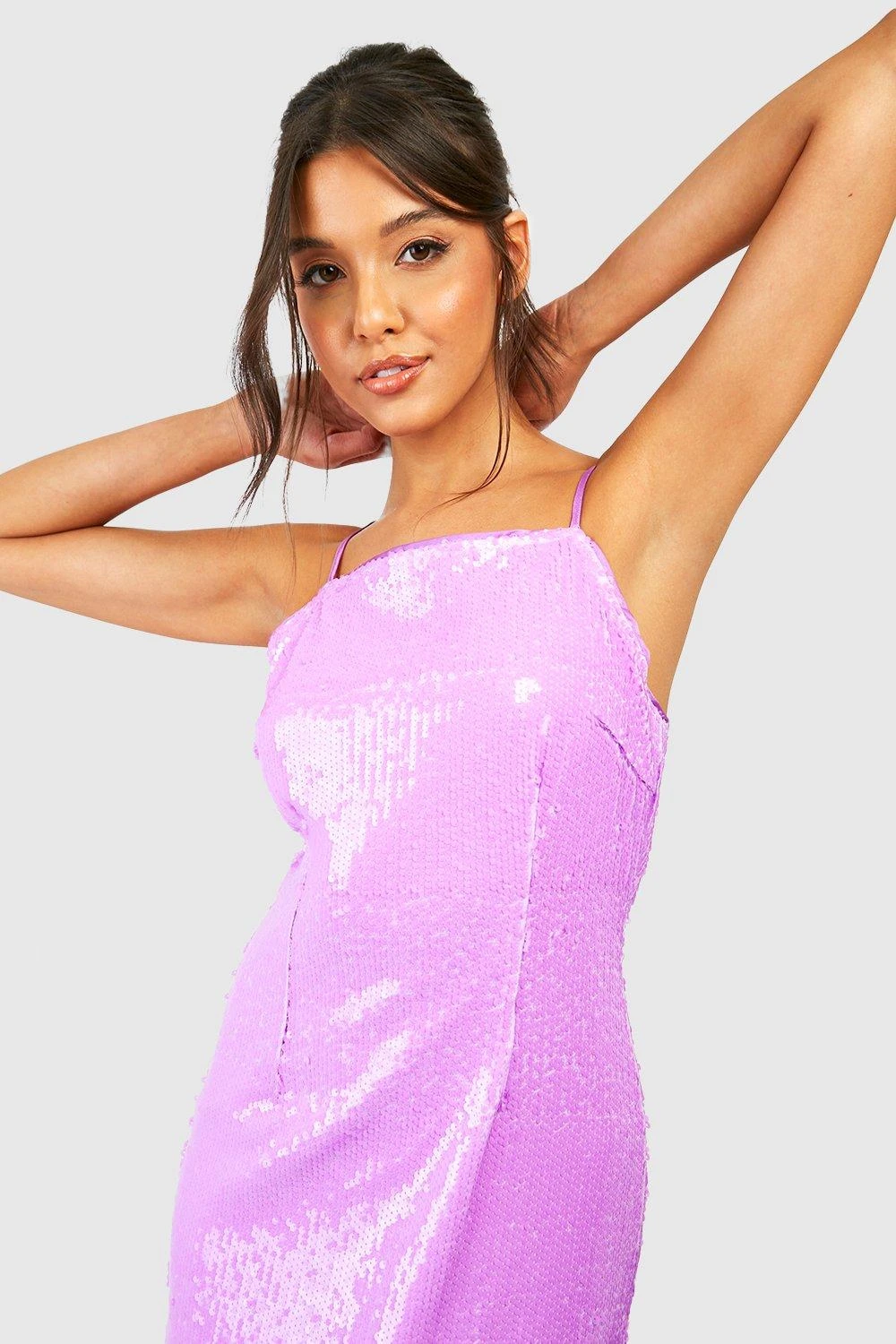 Vestito Maxi Con Paillettes E Spalline 4 Vestito Maxi Con Paillettes E Spalline - immagine 4