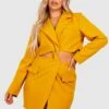 Vestito Blazer Plus Size Con Cut-out E Dettagli Attorcigliati