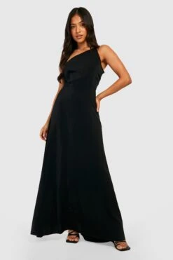 Vestito Maxi Petite In Raso Asimmetrico -Negozio al dettaglio Vestiti gzz30663 black xl 2