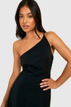 Vestito Maxi Petite In Raso Asimmetrico -Negozio al dettaglio Vestiti gzz30663 black xl 3