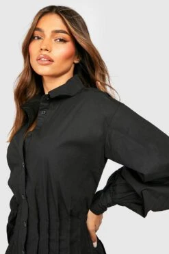 Vestito Camicia Con Dettagli Stile Corsetto -Negozio al dettaglio Vestiti gzz30930 black xl 3