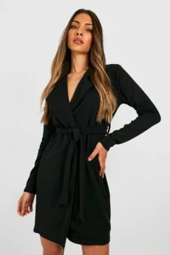 Vestito Blazer Con Fascia In Vita