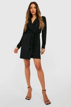 Vestito Blazer Con Fascia In Vita 6 Vestito Blazer Con Fascia In Vita -Negozio al dettaglio Vestiti gzz31187 black xl 2