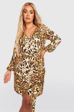 Vestito Scaldacuore Plus Size Seducente Leopardato