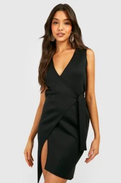 Vestito Scaldacuore Midi In Scuba Con Fibbia