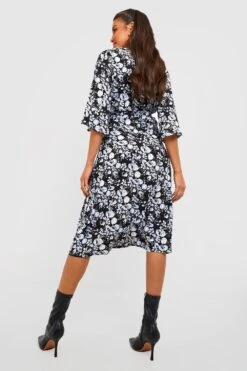 Vestito Scaldacuore Midi A Fiori 5 Vestito Scaldacuore Midi A Fiori -Negozio al dettaglio Vestiti gzz31965 black xl 1