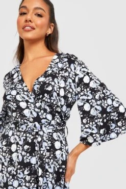 Vestito Scaldacuore Midi A Fiori 7 Vestito Scaldacuore Midi A Fiori -Negozio al dettaglio Vestiti gzz31965 black xl 3