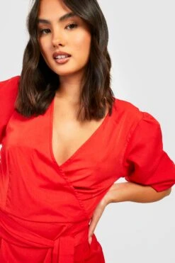 Vestito Skater Con Maniche A Sbuffo 7 Vestito Skater Con Maniche A Sbuffo -Negozio al dettaglio Vestiti gzz31968 red xl 3