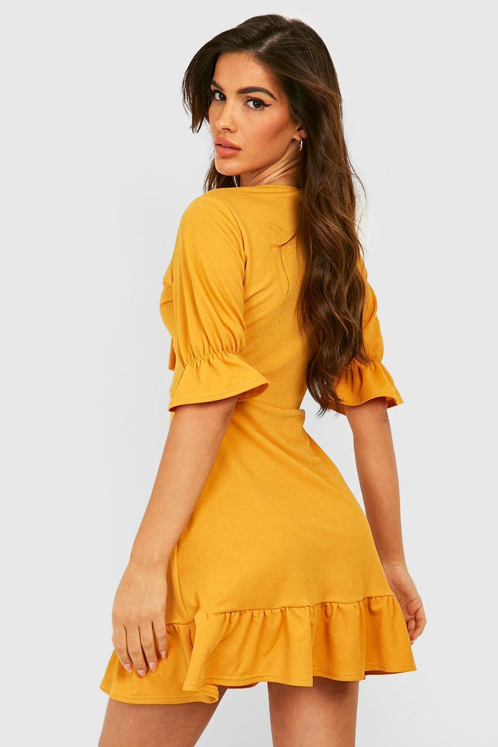 Vestito Skater Con Arricciature E Laccetti 2 Vestito Skater Con Arricciature E Laccetti - immagine 2