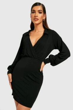 Vestito Camicia Scaldacuore In Crêpe Con Dettagli